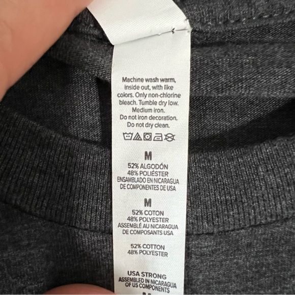 Mini mouse gray T-shirt glitter print size M - Picture 6 of 7